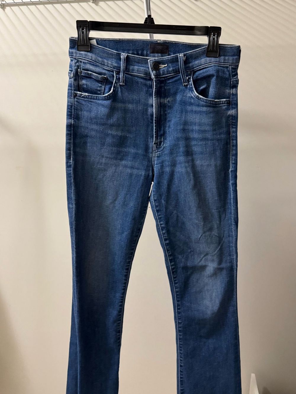 MOTHER Women's Ankle Crop Jeans in Blue Wash